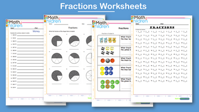 fraction worksheet for grade 1